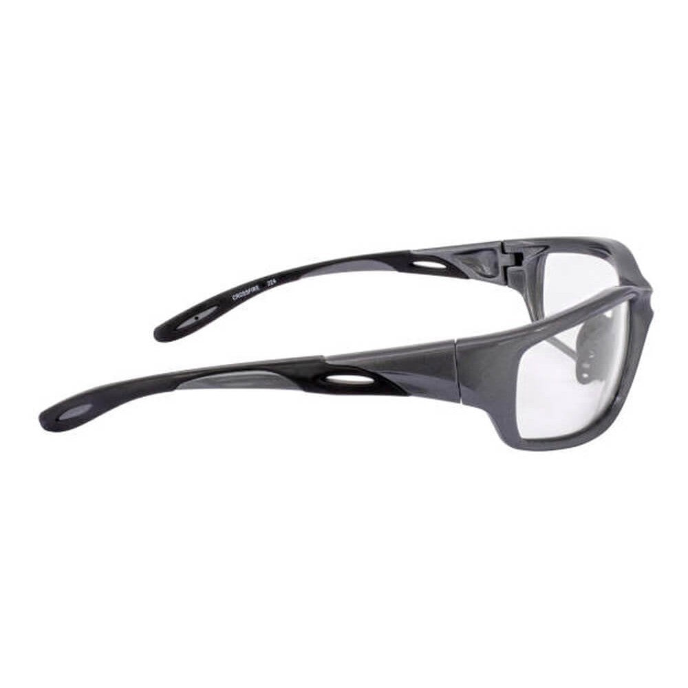 Crossfire Infinity Safety Glasses Pearl Gray with Clear Lenses