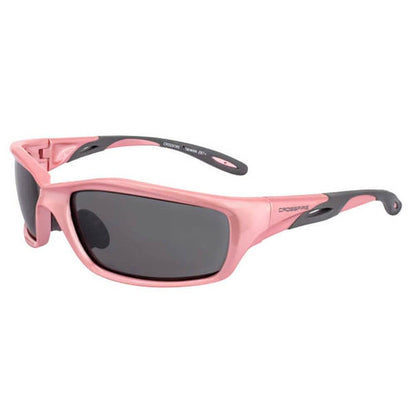 Crossfire Infinity Safety Glasses Pearl Pink with Dark Smoke Lenses