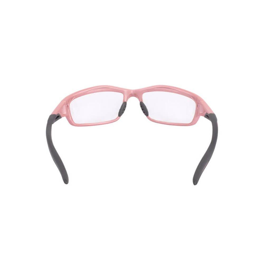 Crossfire Infinity Safety Glasses Pearl Pink with Clear Lenses