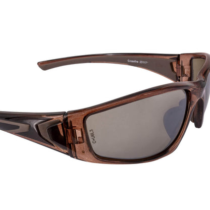 Crossfire RPG Safety Glasses Brown with HD Brown Flash Mirror Lenses
