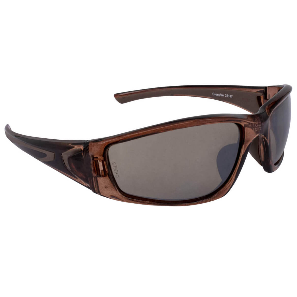 Crossfire RPG Safety Glasses Brown with HD Brown Flash Mirror Lenses