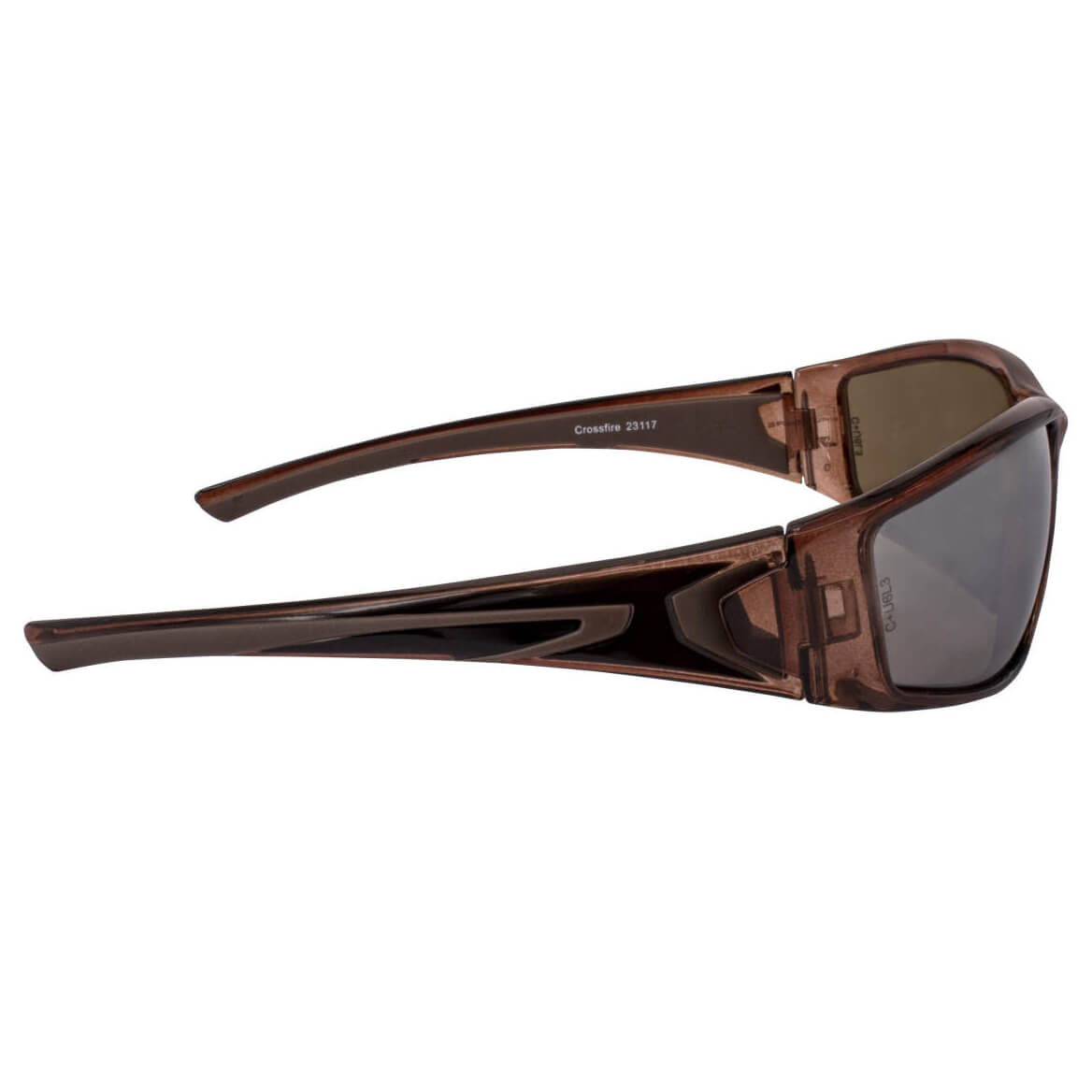 Crossfire RPG Safety Glasses Brown with HD Brown Flash Mirror Lenses