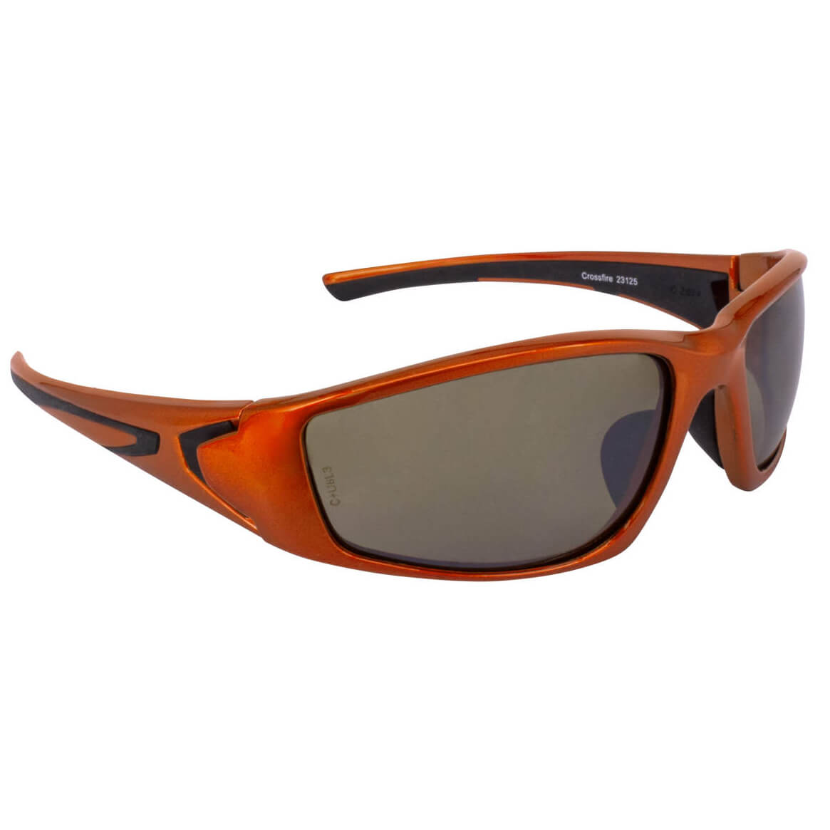 Crossfire RPG Safety Glasses Orange with HD Demi-Copper Mirror Lenses