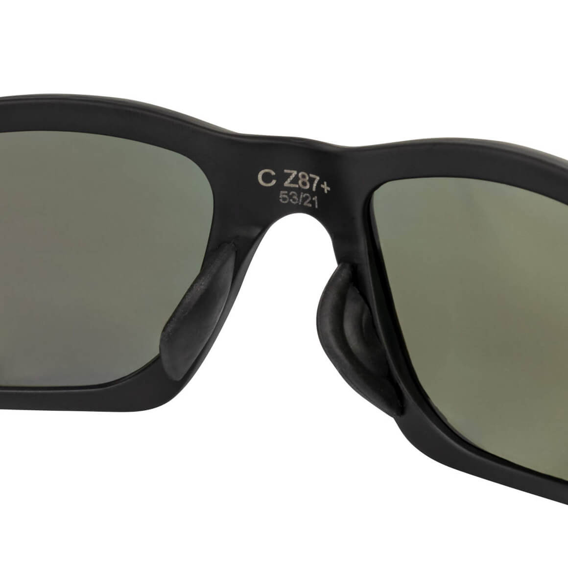 Crossfire RPG Safety Glasses Black with Polarized Blue Mirror Lenses