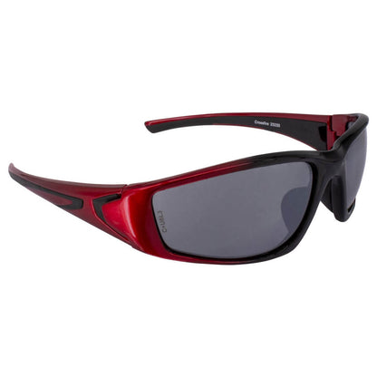 Crossfire RPG safety Glasses Red with Silver Mirror Lenses