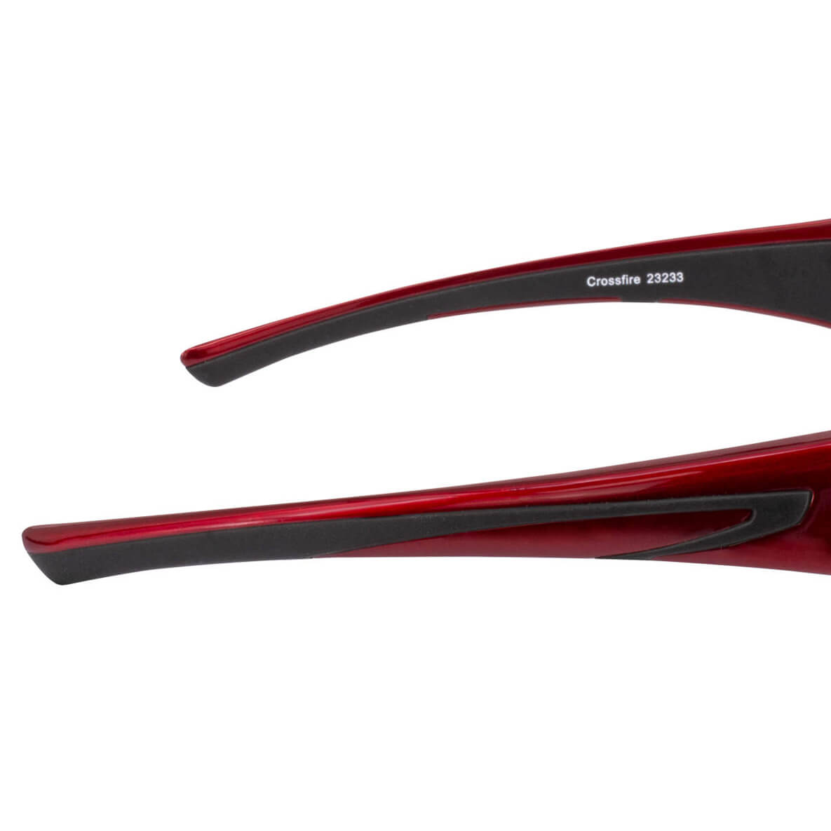 Crossfire RPG safety Glasses Red with Silver Mirror Lenses