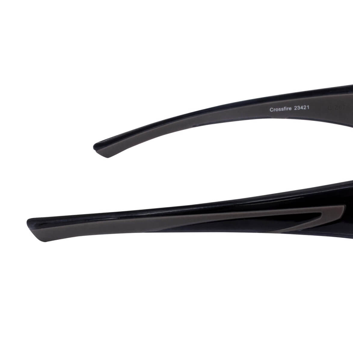 Crossfire RPG Safety Glasses Black with Smoke Lenses