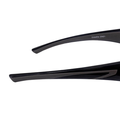 Crossfire RPG Safety Glasses Black with Smoke Lenses