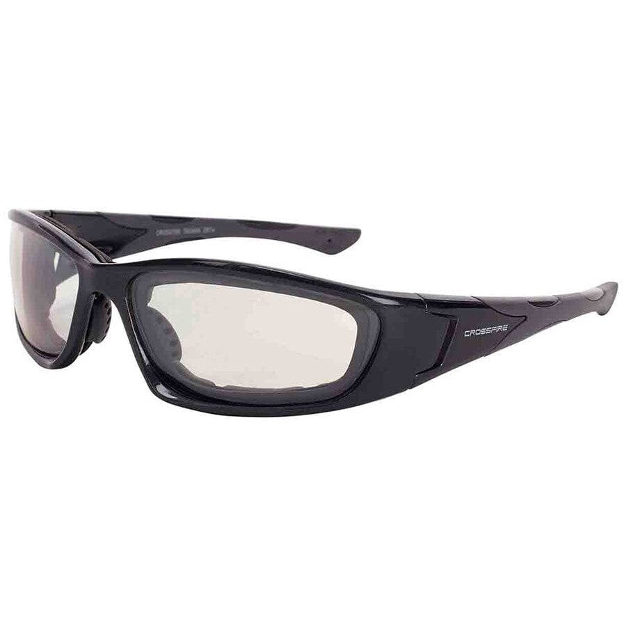 Crossfire MP7 Foam-Lined Safety Glasses Pearl Gray with Indoor-Outdoor Anti-Fog Lenses