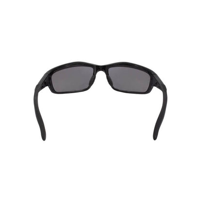 Crossfire Infinity Safety Glasses Black with Silver Mirror Lenses