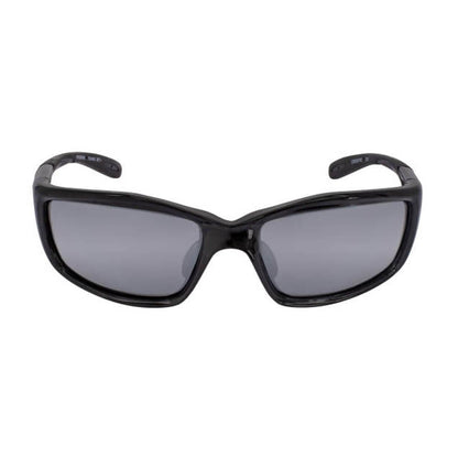 Crossfire Infinity Safety Glasses Black with Silver Mirror Lenses