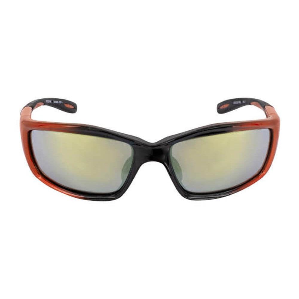 Crossfire Infinity Safety Glasses Orange with Gold Mirror Lenses