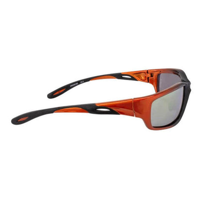 Crossfire Infinity Safety Glasses Orange with Gold Mirror Lenses