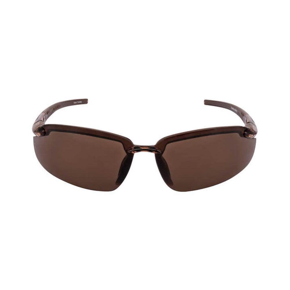 Crossfire ES5 Safety Glasses Crystal Brown with Polarized Brown Lenses