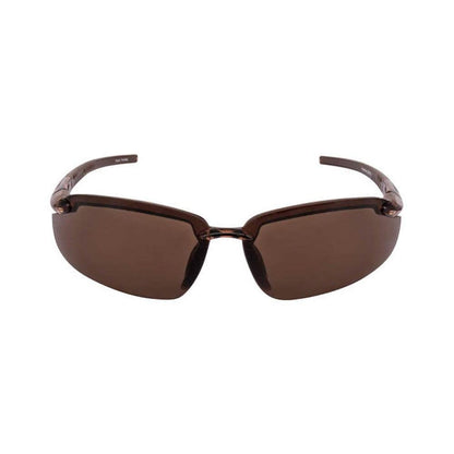 Crossfire ES5 Safety Glasses Crystal Brown with Polarized Brown Lenses