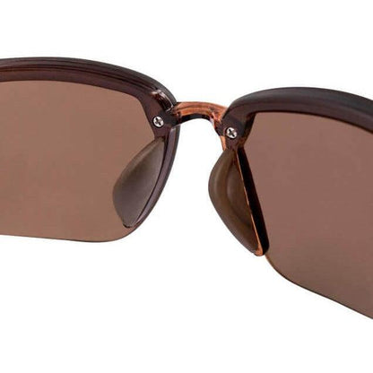Crossfire ES5 Safety Glasses Crystal Brown with Polarized Brown Lenses