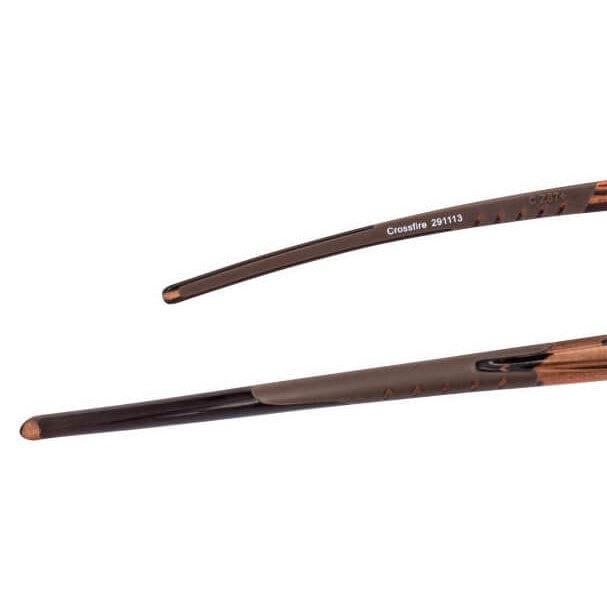 Crossfire ES5 Safety Glasses Crystal Brown with Polarized Brown Lenses