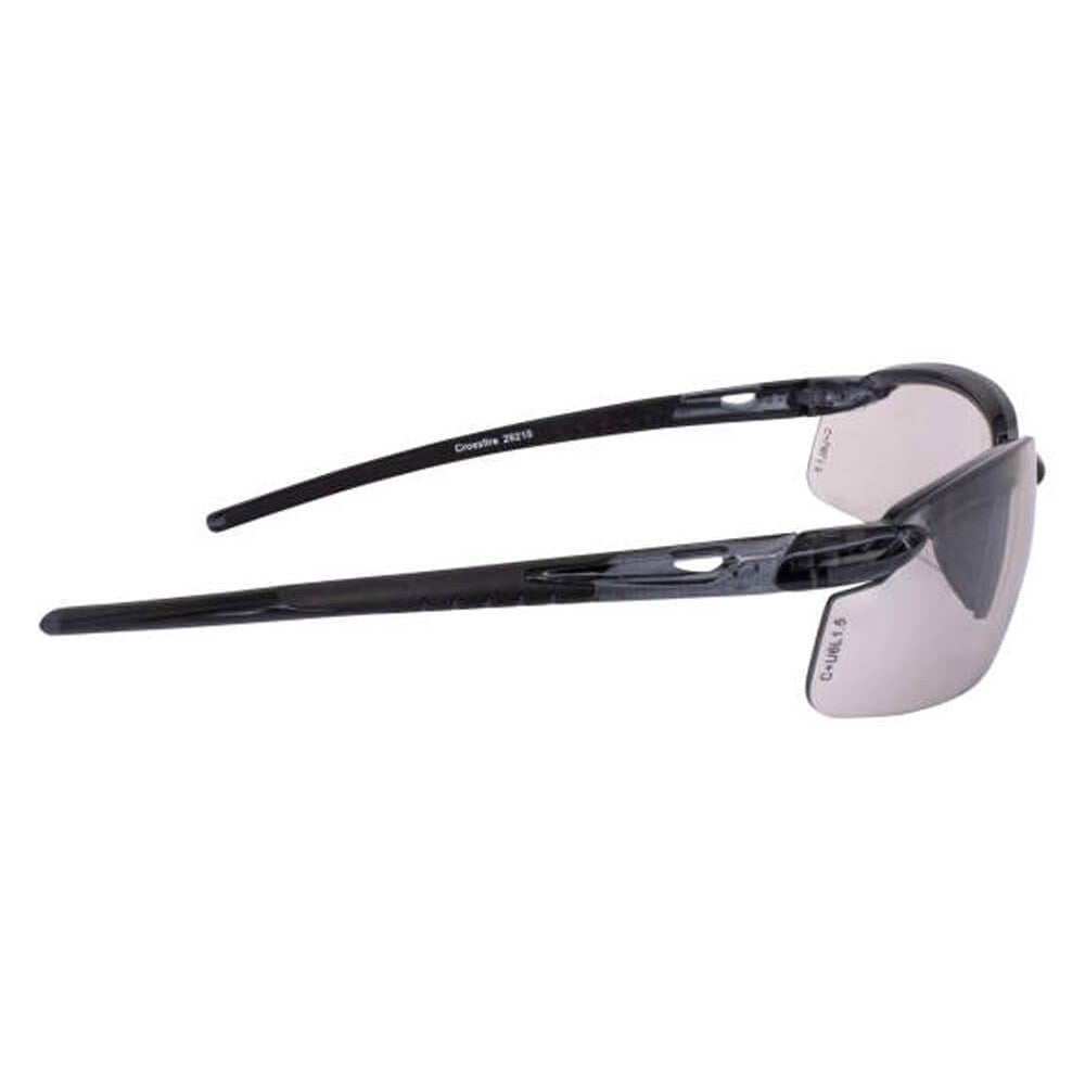 Crossfire ES5 Safety Glasses Black with Indoor-Outdoor Lenses