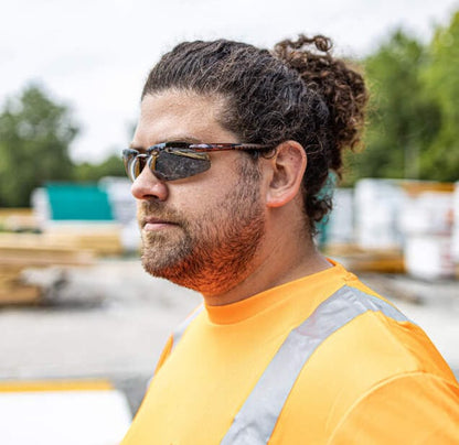 Crossfire ES5 Safety Glasses Pearl Gray with Clear Lenses