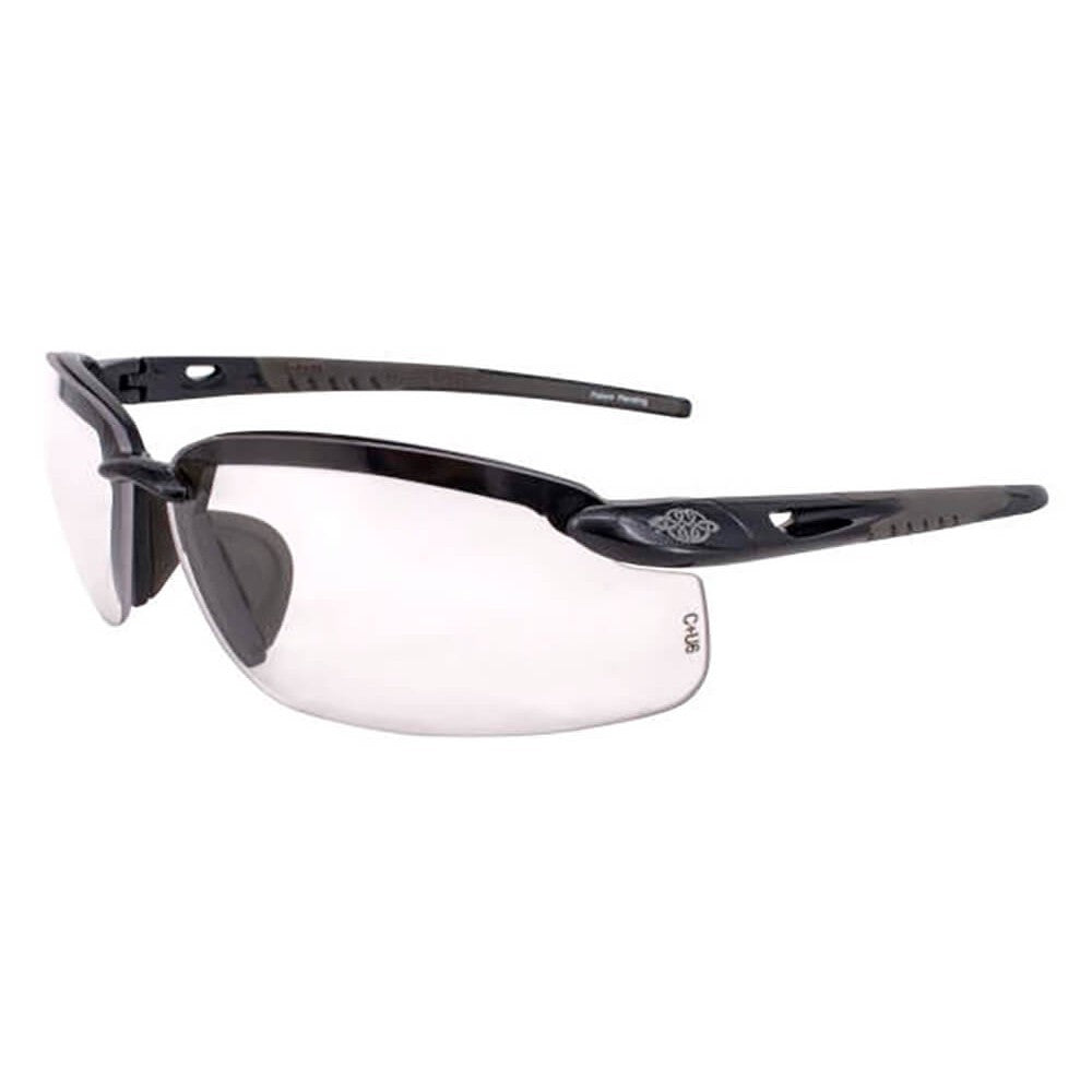 Crossfire ES5 Safety Glasses Pearl Gray with Clear Lenses