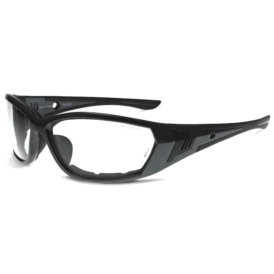Crossfire 710 Foam Lined Safety Glasses Gray with Clear Anti-Fog Lenses