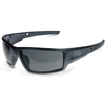 Crossfire Cumulus Safety Glasses Aluminum Gray with Smoke Lenses
