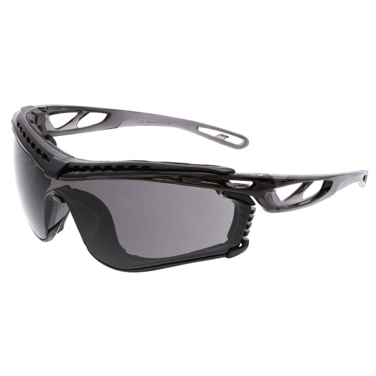 MCR Safety Checklite CL5 Safety Glasses with Foam Gasket and Gray MAX6 Anti-Fog Lens