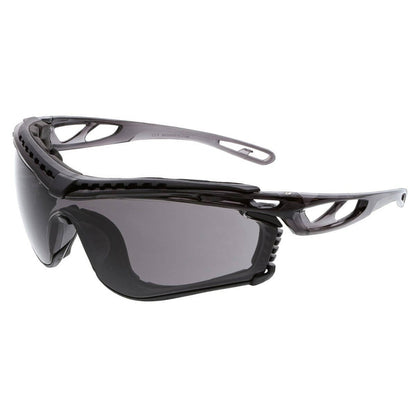 MCR Safety Checklite CL5 Safety Glasses with Foam Gasket and Gray MAX6 Anti-Fog Lens