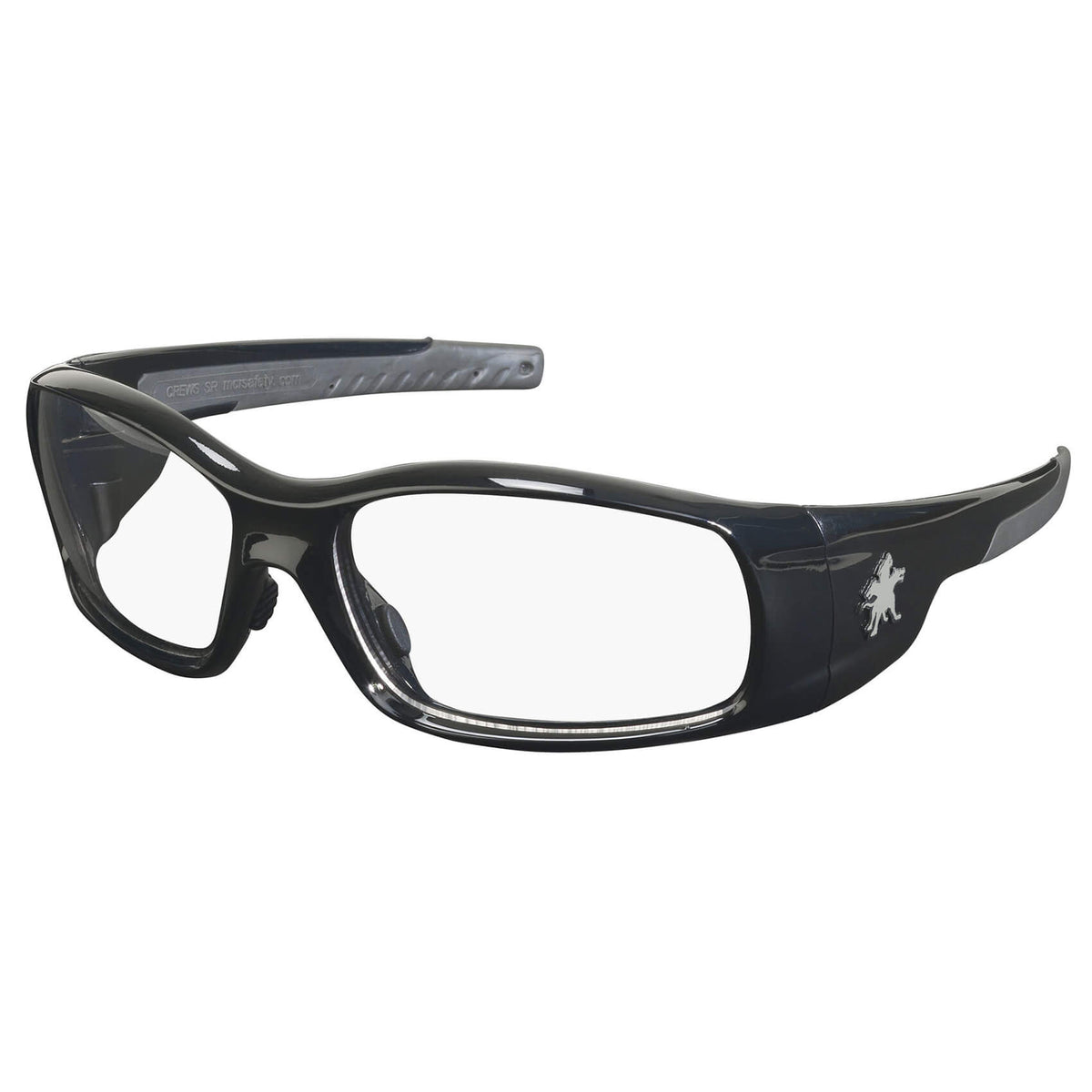 MCR Safety Swagger SR1 Safety Glasses Black Frame with Clear Lenses