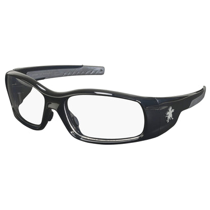 MCR Safety Swagger SR1 Safety Glasses Black Frame with Clear Lenses