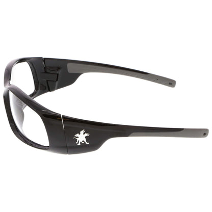 MCR Safety Swagger SR1 Safety Glasses Black Frame with Clear Lenses
