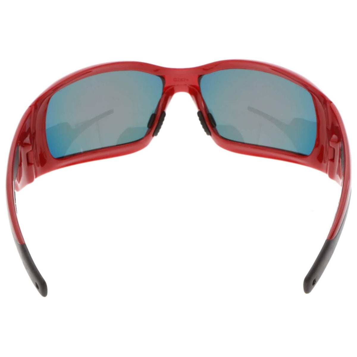 MCR Safety Swagger SR1 Safety Glasses Red Frame with Fire Mirror Lenses