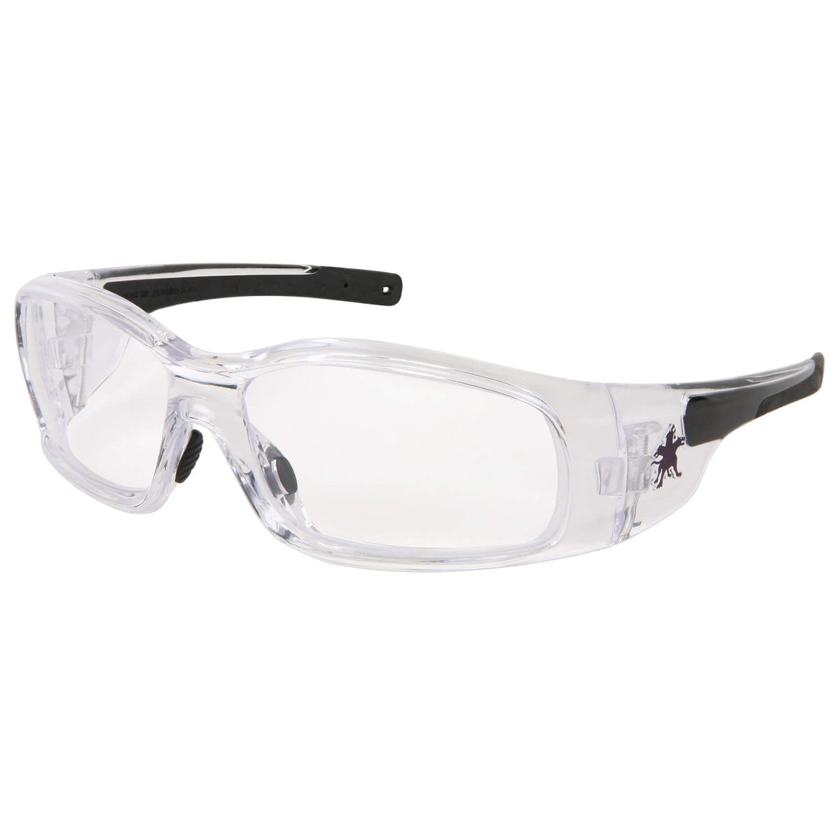 MCR Safety Swagger SR1 Safety Glasses Clear Frame with Clear Anti-Fog Lenses