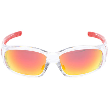 MCR Safety Swagger SR1 Safety Glasses Clear Frame with Fire Mirror Lenses
