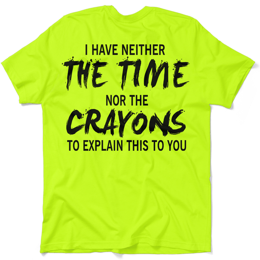 Crayons - Safety Yellow Pocket T-Shirt