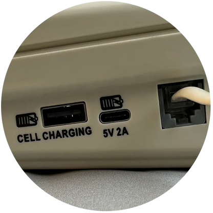 D520U Full-Featured Console Telephone with USB-A & USB-C Charging Ports