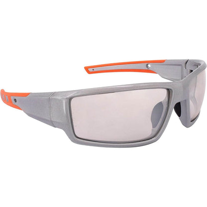 Crossfire Cumulus Safety Glasses Silver with Indoor-Outdoor Lenses