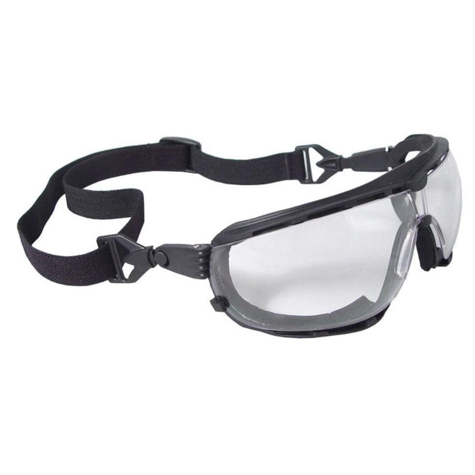 Radians Dagger Foam-Lined Safety Glasses/Goggle Clear Anti-Fog Lens
