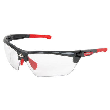 MCR Safety Dominator 3 Safety Glasses Gunmetal Frame with Clear Anti-Fog Lenses