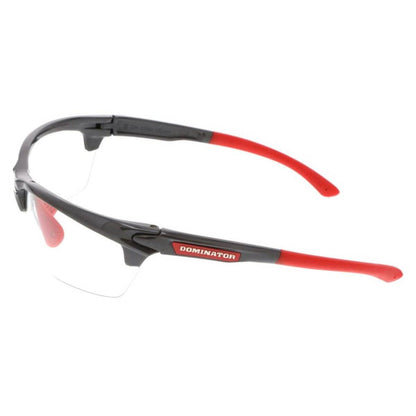 MCR Safety Dominator 3 Safety Glasses Gunmetal Frame with Clear Anti-Fog Lenses