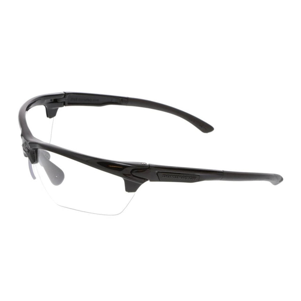MCR Safety Dominator 3 Safety Glasses with Black Frame and Clear Anti-Fog Lens
