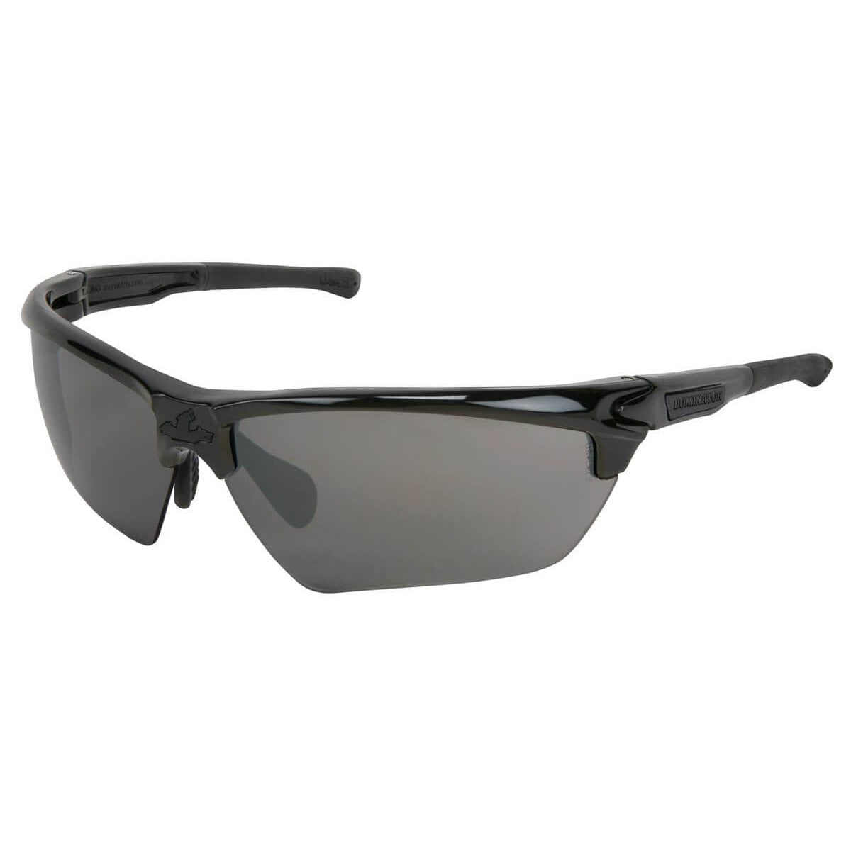 MCR Safety Dominator 3 Safety Glasses with Black Frame and Polarized Smoke Mirror Lens