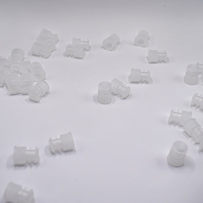 16mm Test Tube Plug Clear Caps Universal Fit