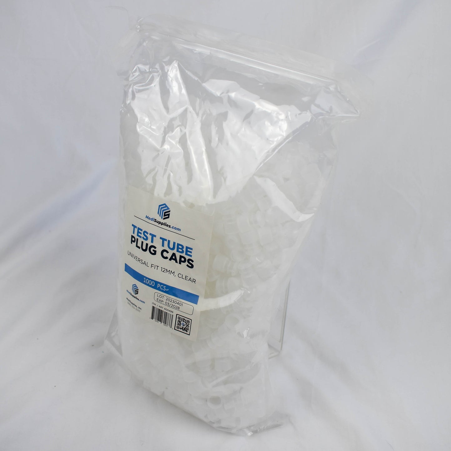 12mm Test Tube Plug Clear Caps Universal Fit