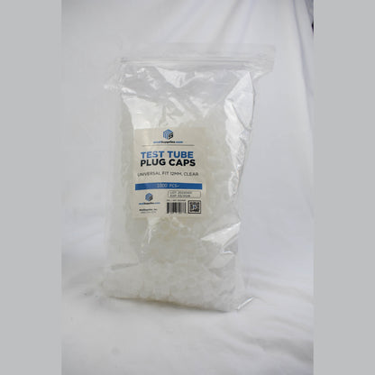 12mm Test Tube Plug Clear Caps Universal Fit