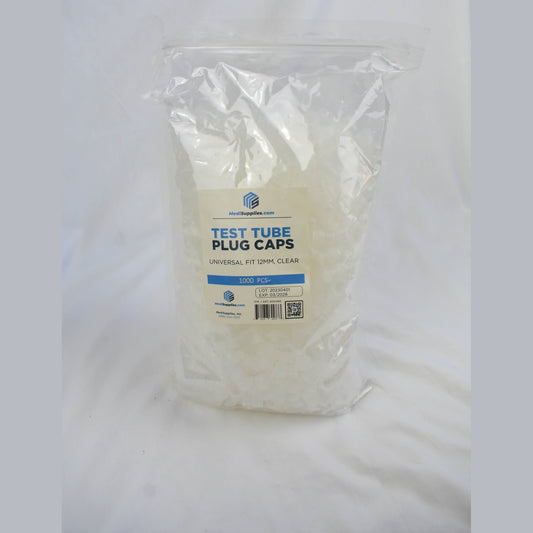 12mm Test Tube Plug Clear Caps Universal Fit
