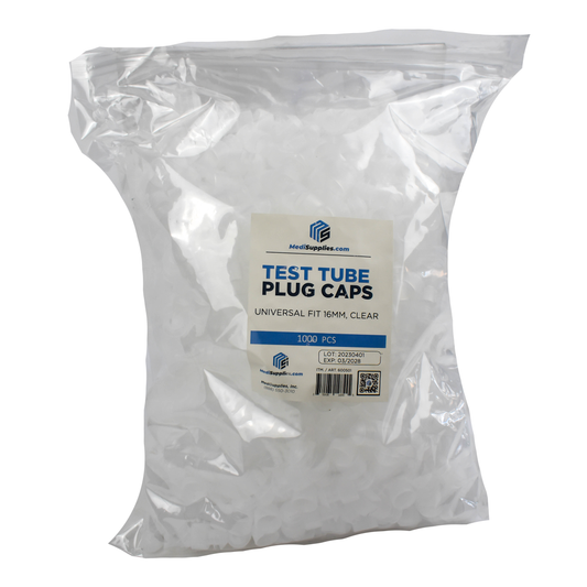 16mm Test Tube Plug Clear Caps Universal Fit
