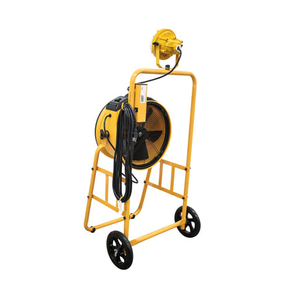 XPOWER FA-300K6 Warehouse Dock Cooling Fan Kit + L-30 LED Spotlight + 300T Mobile Trolley
