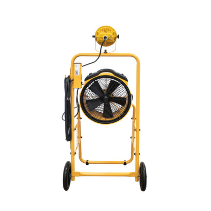 XPOWER FA-300K6 Warehouse Dock Cooling Fan Kit + L-30 LED Spotlight + 300T Mobile Trolley