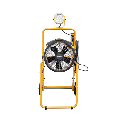 XPOWER FA-300K6 Warehouse Dock Cooling Fan Kit + L-30 LED Spotlight + 300T Mobile Trolley